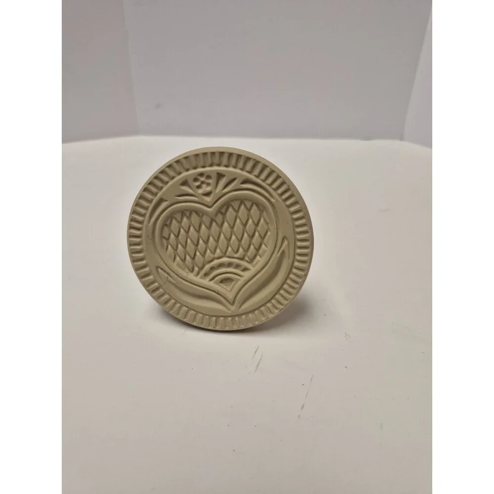 Vintage Brown Bag Cookie Art Stamp Press 1995 Pennsylvania Heart No 7